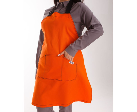 Зображення 4 Професійний водовідштовхувальний фартух Верона помаранчевий, "БІЛИЙ ХАЛАТ" 173-498-909