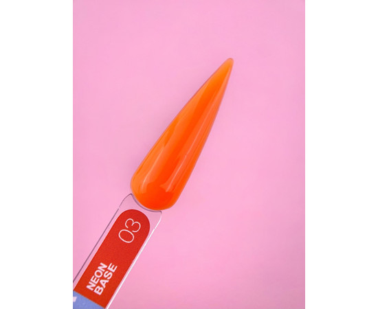 Зображення 7 Камуфлююча база для гель-лаку LUNAMoon Neon base №3, 13 мл, Об'єм (мл, г): 13, Колір: 03