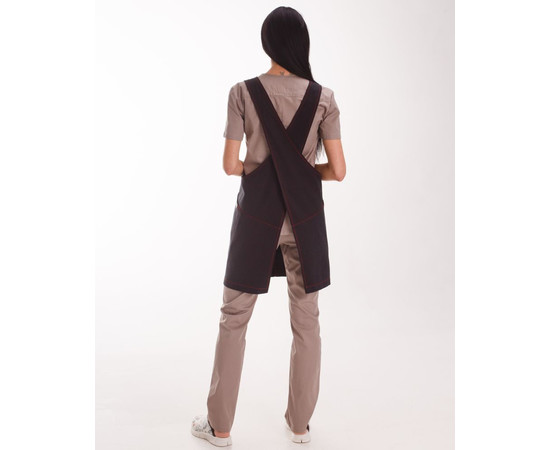 Изображение 6 Профессиональный водоотталкивающий фартук Триест черный, "БЕЛЫЙ ХАЛАТ" 173-321-912, Цвет: черный