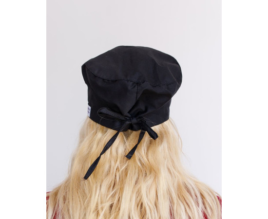 Зображення 3 Медична класична шапочка на зав'язках чорна, "БІЛИЙ ХАЛАТ" 449-321-704, Цвет: чорний