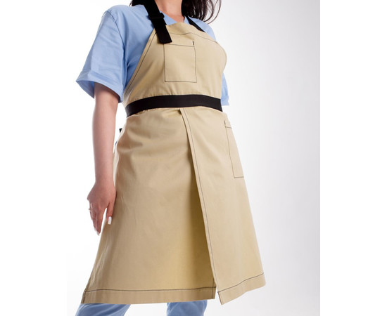 Зображення 8 Професійний водовідштовхувальний фартух Флоренція бежевий, "БІЛИЙ ХАЛАТ" 173-367-909