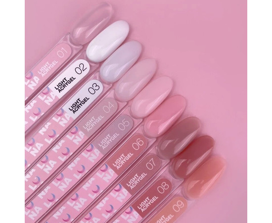 Зображення 2 Рідкий гель моделюючий для нігтів LUNAMoon Light Acrygel № 01, 30 мл, Об'єм (мл, г): 30, Колір: 01