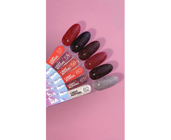 Зображення 2 Рідкий гель моделюючий для нігтів LUNAMoon Light Acrygel № 58, 13 мл, Об'єм (мл, г): 13, Колір: 58