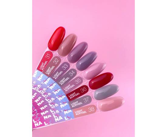 Зображення 9 Рідкий гель моделюючий для нігтів LUNAMoon Light Acrygel №38, 13 мл, Об'єм (мл, г): 13, Колір: 38