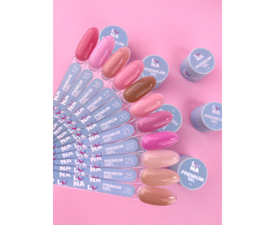 Зображення 2 Гель для нарощування нігтів LUNAMoon Premium Gel №26, 15 мл, Об'єм (мл, г): 15, Колір: 26