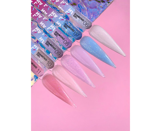 Зображення 3 Гель для нарощування нігтів LUNAMoon Diamond Gel №7, 15 мл, Об'єм (мл, г): 15, Колір: 07