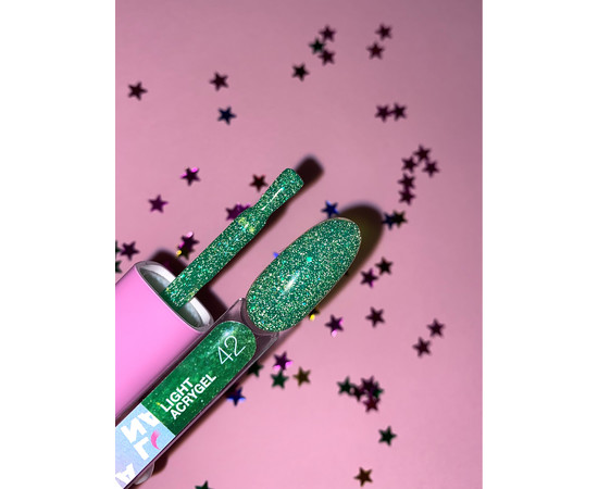 Зображення 18 Рідкий гель моделюючий для нігтів LUNAMoon Light Acrygel №42, 13 мл, Об'єм (мл, г): 13, Колір: 42