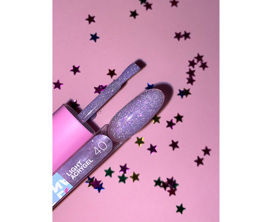 Зображення 2 Рідкий гель моделюючий для нігтів LUNAMoon Light Acrygel №40, 13 мл, Об'єм (мл, г): 13, Колір: 40