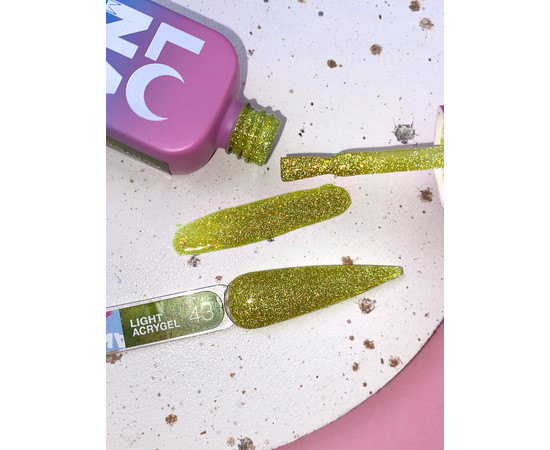 Зображення 4 Рідкий гель моделюючий для нігтів LUNAMoon Light Acrygel №43, 13 мл, Об'єм (мл, г): 13, Колір: 43