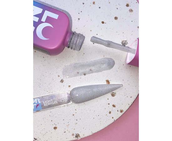 Зображення 20 Рідкий гель моделюючий для нігтів LUNAMoon Light Acrygel №39, 13 мл, Об'єм (мл, г): 13, Колір: 39