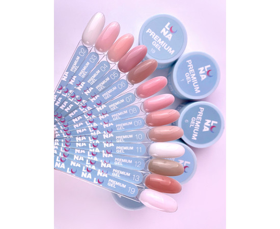Зображення 2 Гель для нарощування нігтів LUNAMoon Premium Gel №3, 15 мл, Об'єм (мл, г): 15, Колір: 03
