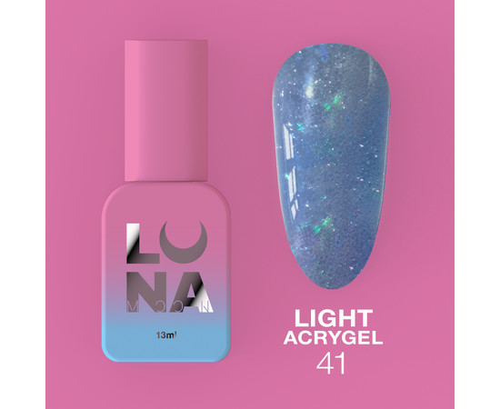 Зображення 7 Рідкий гель моделюючий для нігтів LUNAMoon Light Acrygel №41, 13 мл, Об'єм (мл, г): 13, Колір: 41