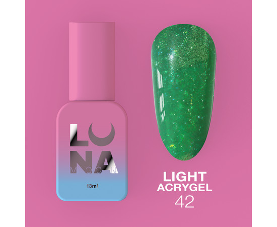 Зображення 7 Рідкий гель моделюючий для нігтів LUNAMoon Light Acrygel №42, 13 мл, Об'єм (мл, г): 13, Колір: 42