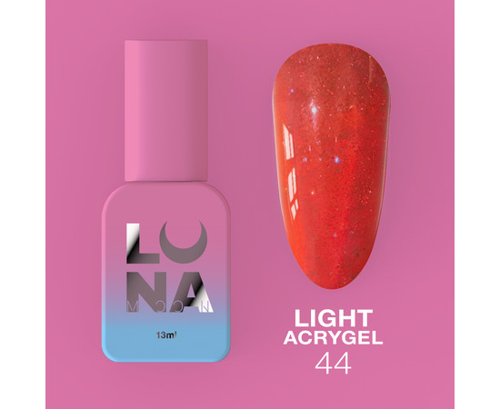 Зображення 7 Рідкий гель моделюючий для нігтів LUNAMoon Light Acrygel №44, 13 мл, Об'єм (мл, г): 13, Колір: 44