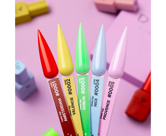 Зображення 2 Топ без липкого шару DNKa Cover Top №0003 Dublin, 12 мл, Об'єм (мл, г): 12, Колір: 0003