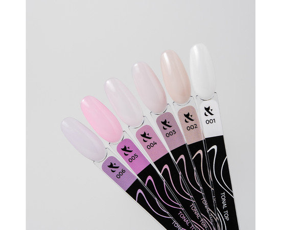 Зображення 2 Топ камуфлюючий для гель-лаку без липкого шару F.O.X Top Tonal №003, 7 мл, Об'єм (мл, г): 7, Колір: 003