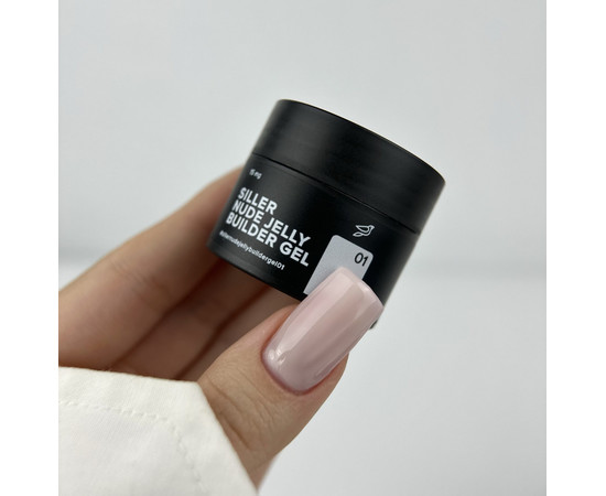 Зображення 2 Гель - желе, що моделює Siller Nude Jelly Builder Gel №01, 15 мл, Об'єм (мл, г): 15, Колір: 01
