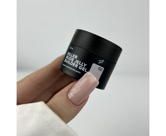 Зображення 2 Гель - желе, що моделює Siller Nude Jelly Builder Gel №02, 15 мл, Об'єм (мл, г): 15, Колір: 02