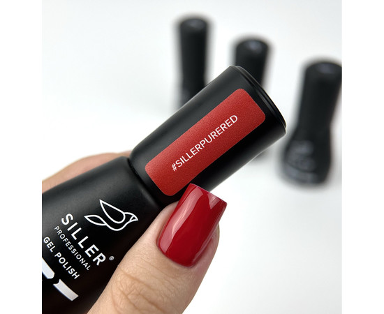 Зображення 2 Гель-лак для нігтів Siller Pure Red, 8 мл, Об'єм (мл, г): 8, Колір: Red