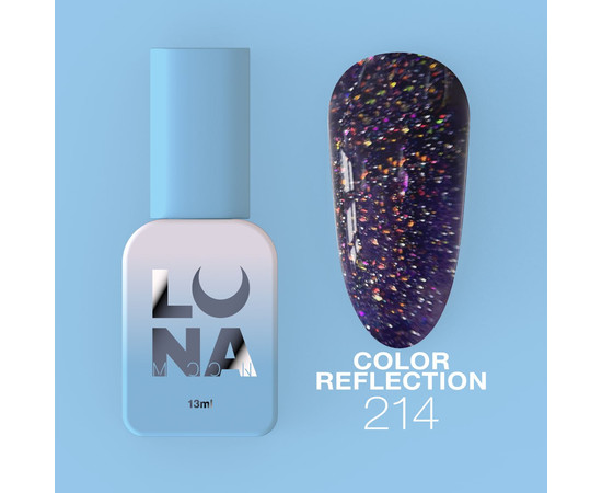 Изображение 7 Гель-лак LUNAMoon Color Reflection №214, 13 мл, Объем (мл, г): 13, Цвет: 214