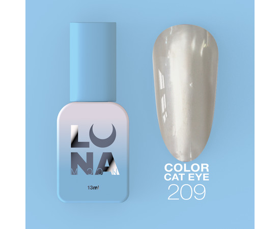 Зображення 11 Гель-лак LUNAMoon Color Cat Eye №209, 13 мл, Об'єм (мл, г): 13, Колір: 209