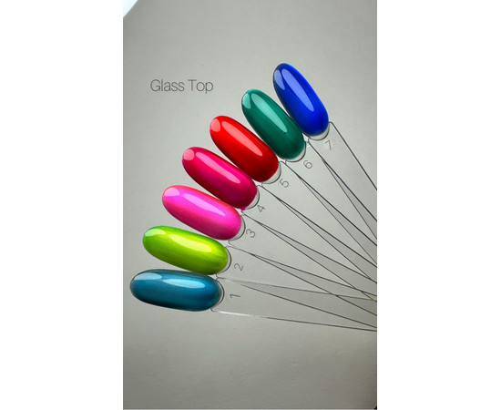 Зображення 3 Вітражний топ без липкого шару Saga Glass №06 зелений, 9 мл, Об'єм (мл, г): 9, Колір: 06