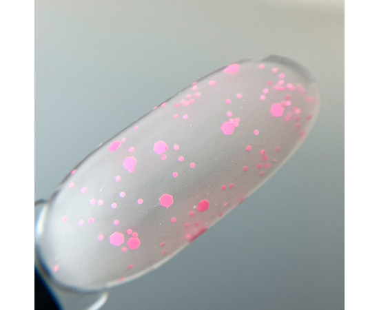 Зображення 2 Матовий топ без липкого шару з каміфубуками Saga Mosaic №02 рожевий, 9 мл, Об'єм (мл, г): 9, Колір: 02