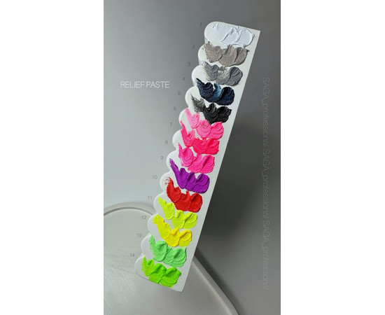 Изображение 3 Рельефная паста Saga Relief past №04 темно синяя, 5 мл, Объем (мл, г): 5, Цвет: 04