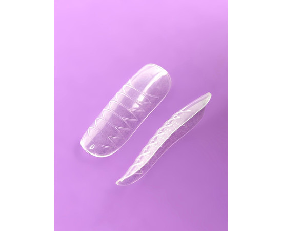 Зображення 2 Верхні форми для нарощування нігтів м'який квадрат DNKa Top Nail Forms Soft Square, 120 шт