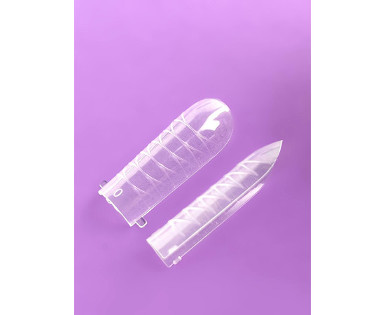 Зображення 2 Верхні форми для нарощування нігтів квадрат DNKa Top Nail Forms Square, 120 шт