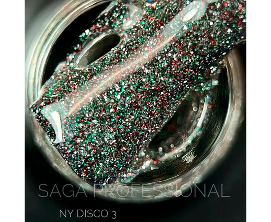 Зображення 2 Гель-лак Saga NY Disco №03 світловідбивний, 9 мл, Об'єм (мл, г): 9, Колір: 03