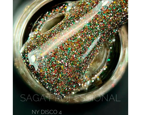 Зображення 2 Гель-лак Saga NY Disco №04 світловідбивний, 9 мл, Об'єм (мл, г): 9, Колір: 04