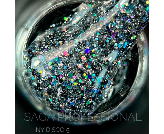 Зображення 2 Гель-лак Saga NY Disco №05 світловідбивний, 9 мл, Об'єм (мл, г): 9, Колір: 05