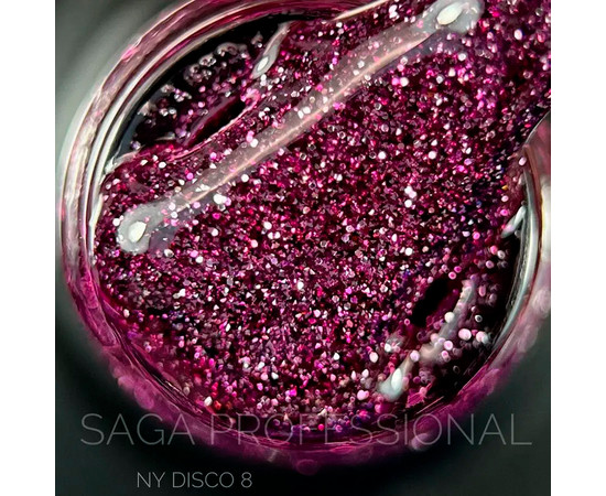 Зображення 2 Гель-лак Saga NY Disco №08 світловідбивний, 9 мл, Об'єм (мл, г): 9, Колір: 08