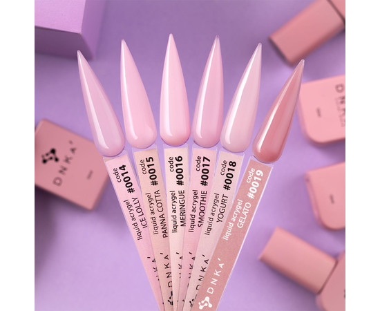 Изображение 2 Гель для ногтей DNKa Liquid Acrygel №0018 Yogurt, 12 мл, Объем (мл, г): 12, Цвет: 0018
