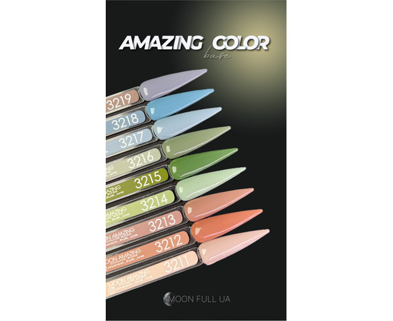 Зображення 2 Кольорова база Moon Full Amazing Color Base №3212, 12 мл, Об'єм (мл, г): 12, Колір: 3212