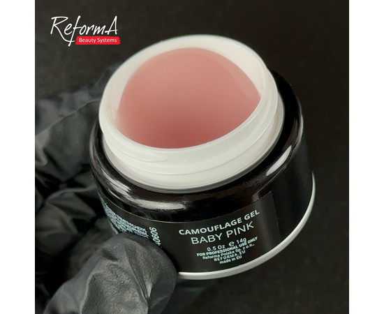 Изображение 3 Гель для моделирования Reforma Camouflage Gel Baby Pink, 14 г, Объем (мл, г): 14, Цвет: Baby Pink