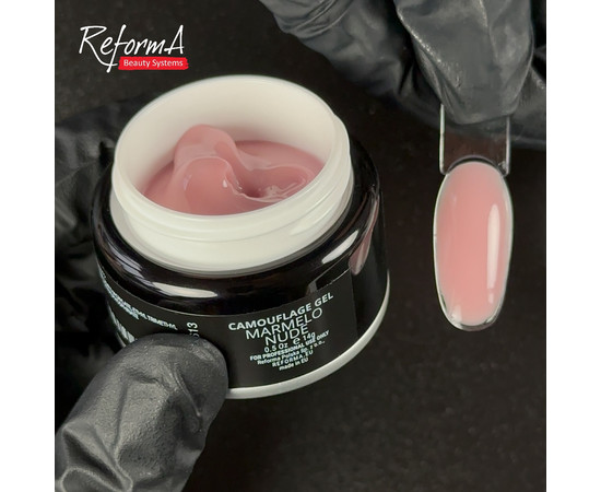 Изображение 2 Гель для моделирования Reforma Camouflage Gel Marmelo Nude, 14 г, Объем (мл, г): 14, Цвет: Marmelo Nude