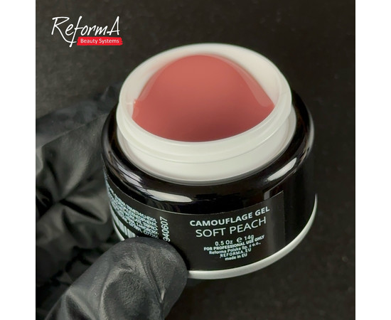 Изображение 3 Гель для моделирования Reforma Camouflage Gel Soft Peach, 14 г, Объем (мл, г): 14, Цвет: Soft Peach