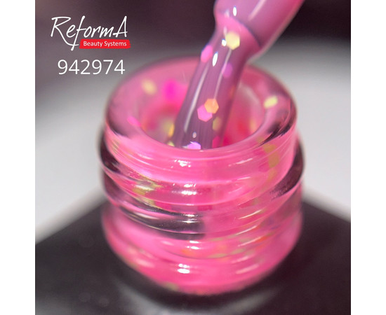 Изображение 3 Гель-лак для ногтей ReformA Gel Polish Rose Jam, 10 мл, Объем (мл, г): 10, Цвет: Rose Jam