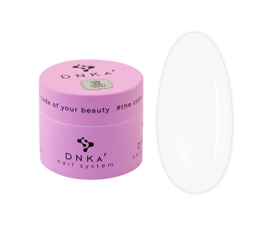 Зображення  Гель - желе, що моделює DNKa Jelly Gel №0007 White 15 мл, Об'єм (мл, г): 15, Колір: 0007