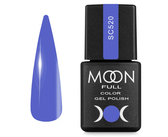 Зображення  Гель-лак для нігтів Moon Full Color Gel Polish №SC520 світло-фіолетовий, 8 мл, Об'єм (мл, г): 8, Колір: SC520