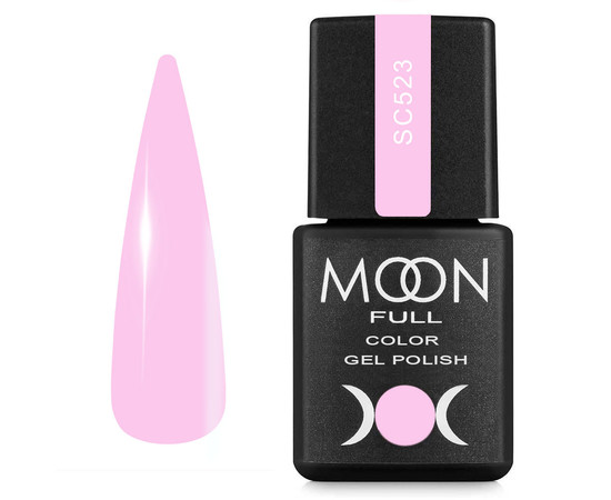Зображення  Гель-лак для нігтів Moon Full Color Gel Polish №SC523 рожевий, 8 мл, Об'єм (мл, г): 8, Колір: SC523
