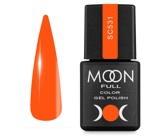 Зображення  Гель-лак для нігтів Moon Full Color Gel Polish №SC531 жовтогорячий, 8 мл, Об'єм (мл, г): 8, Колір: SC531