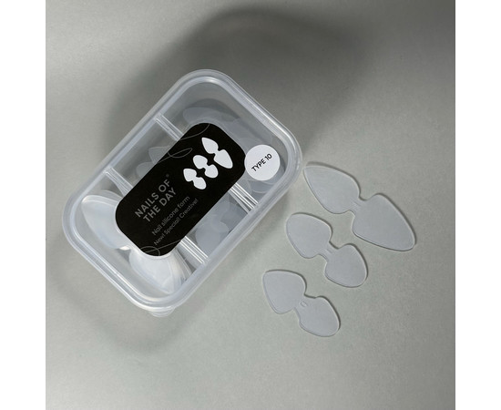 Зображення 2 Силіконові молди для верхніх форм Nails of the Day Nail Silicone Double mold 2 в 1 Type 10, 36 шт