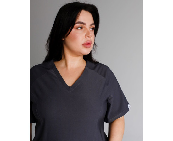 Изображение 4 Медицинский костюм женский Аризона графит р. 52, "БЕЛЫЙ ХАЛАТ" 468-503-924, Размер: 52, Цвет: графит