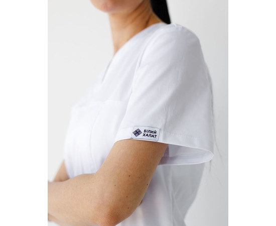Изображение 5 Медицинский костюм женский Топаз белый NEW р. 48, "БЕЛЫЙ ХАЛАТ" 488-324-705, Размер: 48, Цвет: белый