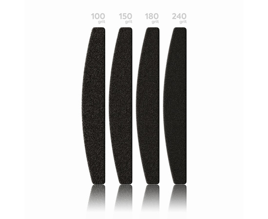 Изображение 2 Клеевые файлы полумесяц на пене Wonderfile in black (162х24 мм 100 грит 20 шт)