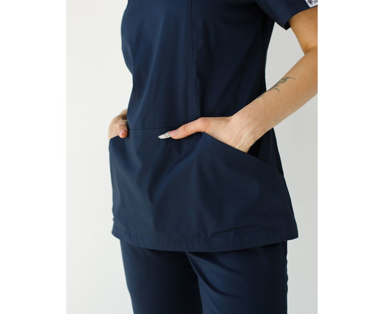 Зображення 5 Медичний костюм жіночий Топаз темно-синій р. 46, "БІЛИЙ ХАЛАТ" 488-406-705, Розмір: 46, Цвет: темно синій