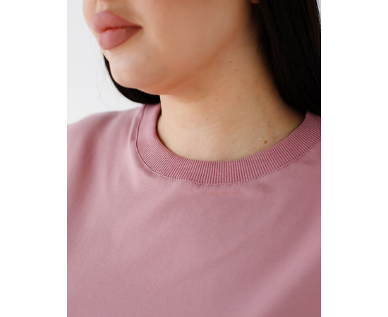 Изображение 5 Медицинская базовая футболка женская пепельно-розовая р. M, "БЕЛЫЙ ХАЛАТ" 498-429-924, Размер: M, Цвет: пепельно-розовый